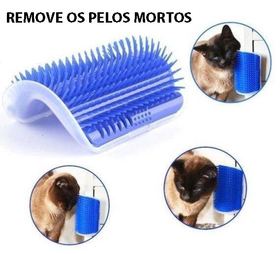 Self-Massaging Brush Removes Hair for Cats